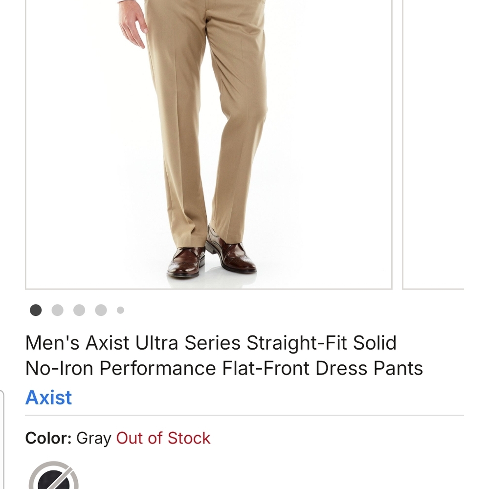 Axist Men's Straight-Fit Dress Pants